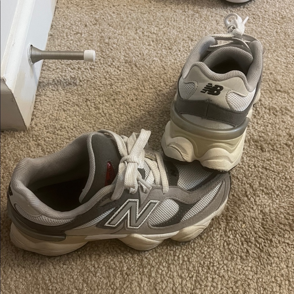 New Balance Gray and White Athletic Shoes NB 9060